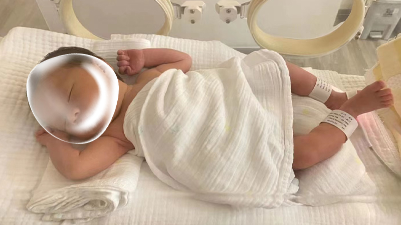 The hepatitis B–positive father was reunited with his newborn baby.